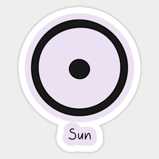 Alchemical symbol of the sun Sticker